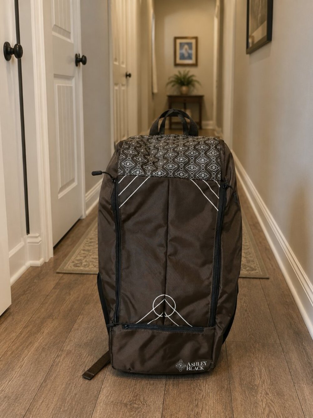 Ashley Black Fascia Blaster Bag Backpack Tool Storage Brown